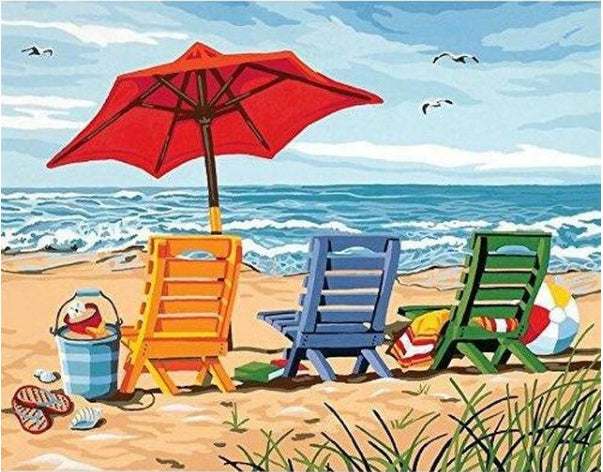 Paint by Numbers (Beach Chairs)