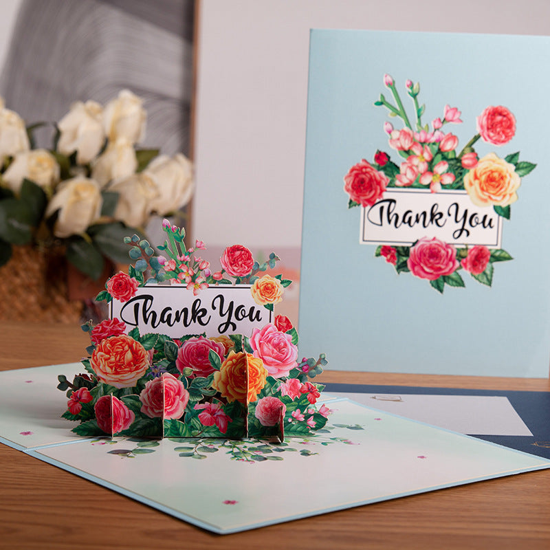 3D Greeting Card (Flowers Collection)