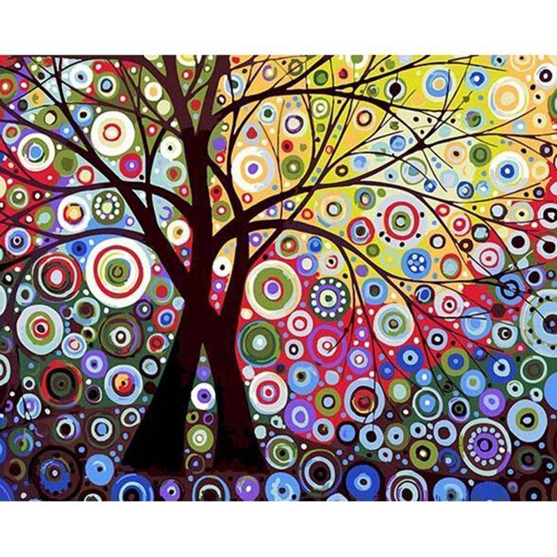 Paint By Numbers (Trippy Tree)