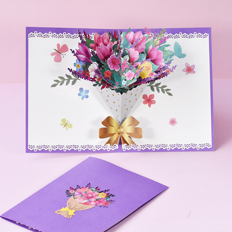 3D Greeting Card (Flowers Collection)