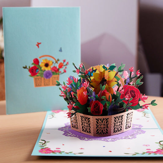 3D Greeting Card (Flowers Collection)