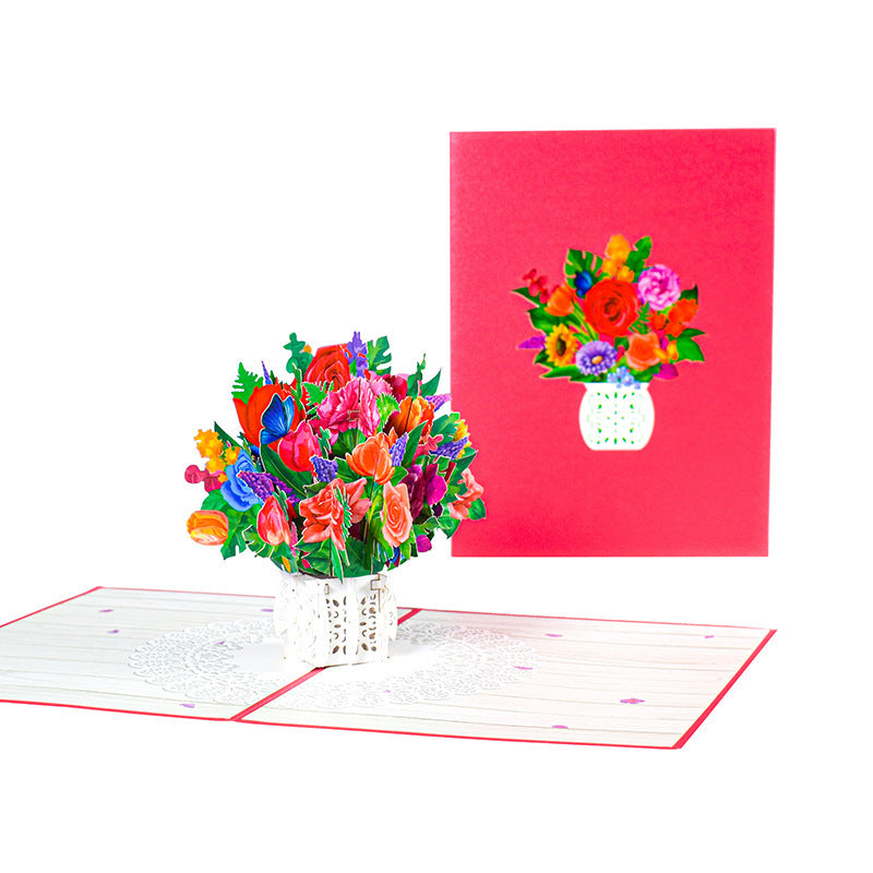 3D Greeting Card (Flowers Collection)