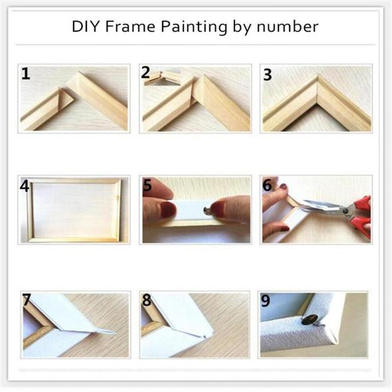 Paint By Numbers Kit (Swimming Dog)