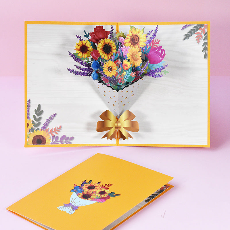 3D Greeting Card (Flowers Collection)